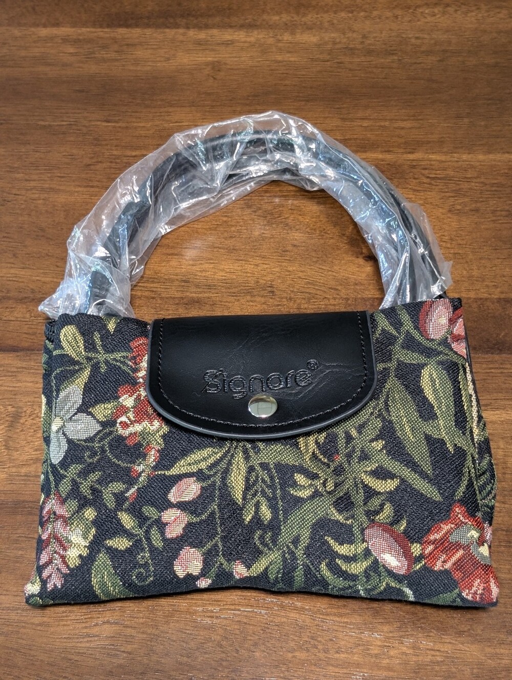 NWT Signare Floral Tapestry Foldaway Tote Bag - Picture 2 of 11